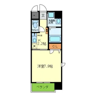 GLORYKISERA【5階】の間取り