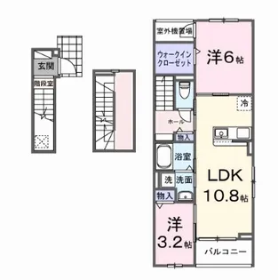EXCEED宝塚【3階】の間取り