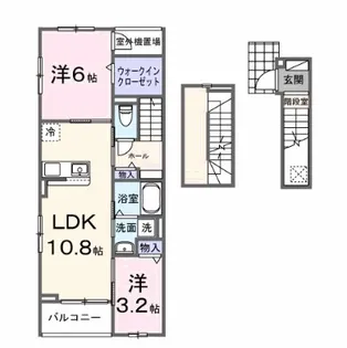 EXCEED宝塚【3階】の間取り