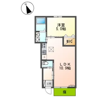 (仮称)吹田市清和園町新築アパート【1階】の間取り