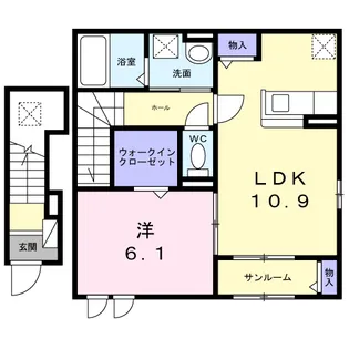 コート向田EAST【2階】の間取り