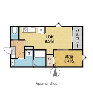 ココングランジュール豊中立花町【1階】の間取り