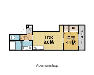 ココングランジュール豊中立花町【2階】の間取り