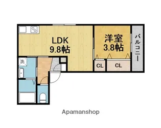 ココングランジュール豊中立花町【3階】の間取り