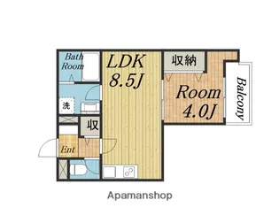 HGS服部天神【1階】の間取り