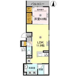 D-residence蛍池西町【2階】の間取り