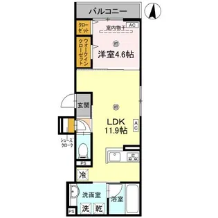 D-residence蛍池西町【3階】の間取り