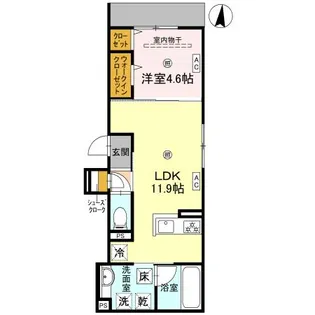 D-residence蛍池西町【1階】の間取り
