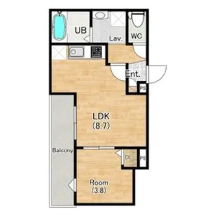 ココングランジュール豊中立花町【1階】の間取り