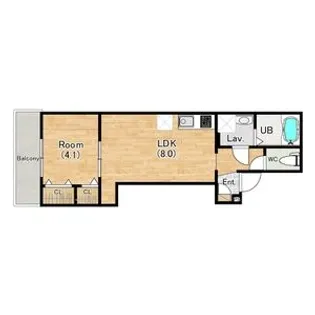ココングランジュール豊中立花町【2階】の間取り