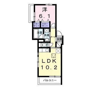 cerne西宮【1階】の間取り