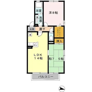フェルトラウト24 A棟【207号室】の間取り