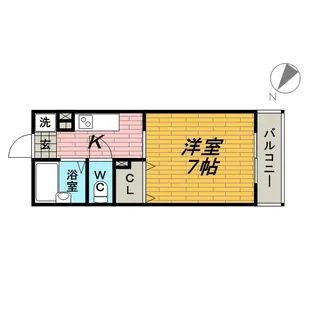 パセオ・グリーンヒルズ【2階】の間取り