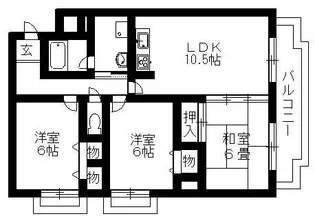 プリムール【5階】の間取り