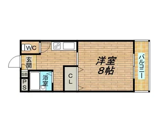 延明ハイツ【1階】の間取り