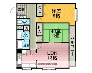ラ・セーヌ豊中【1階】の間取り