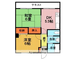 コーニッシュ豊中【1階】の間取り
