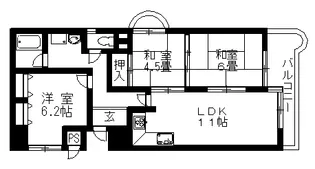 池田天神アーバンリズ【202号室】の間取り
