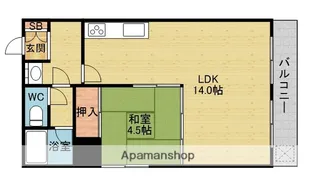 コアロード桃山台【5階】の間取り