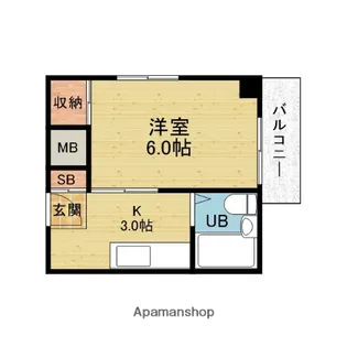 コムプラザ【4階】の間取り
