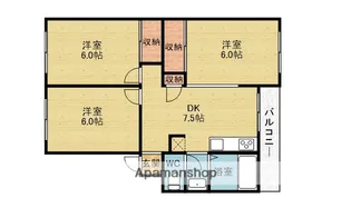 ルーラルライフ三鶴【1階】の間取り