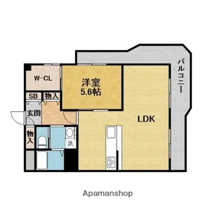 千里グリーンマンション【6階】の間取り
