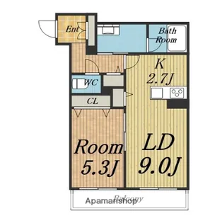 シャーメゾン新大阪WEST【1階】の間取り