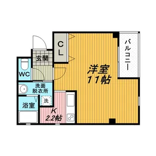 スプレンダー【101号室】の間取り