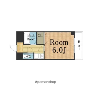 ファミーユ松本【205号室】の間取り