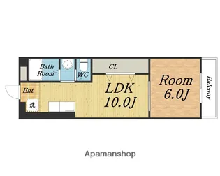 冨士メイトマンション【401号室】の間取り