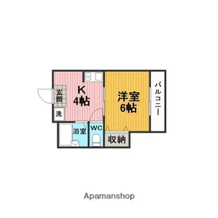 ルミナス野山【301号室】の間取り