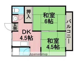 西村マンション(庄内栄町【301号室】の間取り
