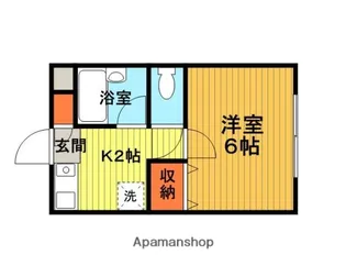 後藤ハイツ【202号室】の間取り