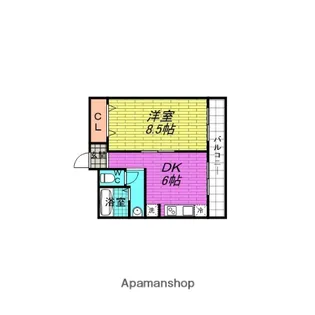 フェザー豊中マンション【4階】の間取り