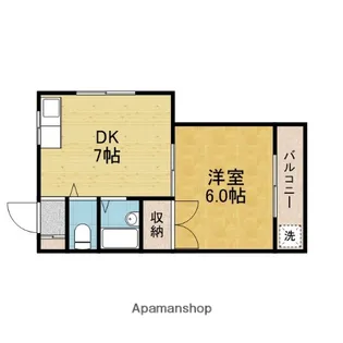 VIP岡町【101号室】の間取り