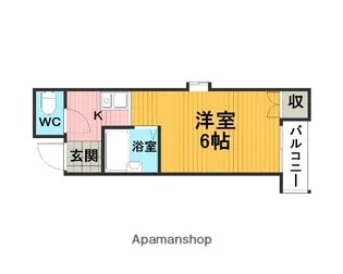 クラウンハイム新高【2階】の間取り