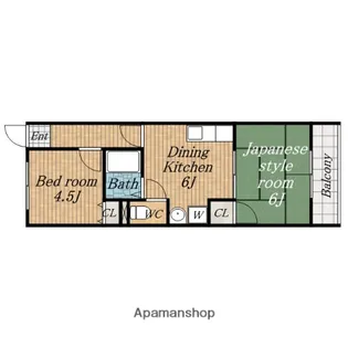 日誠マンション【703号室】の間取り