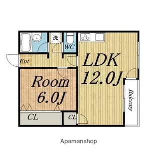 伊丹ビル【406号室】の間取り