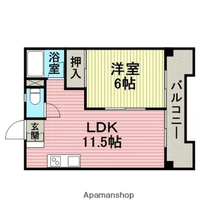 トゥリオーニ豊中南【6階】の間取り