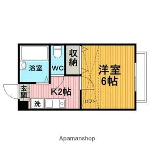 アパルトマン庄内幸町【103号室】の間取り