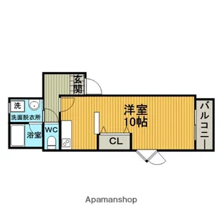 マブルショコラ【101号室】の間取り