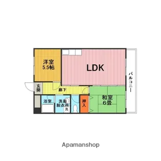 宏栄ハイツ【2階】の間取り