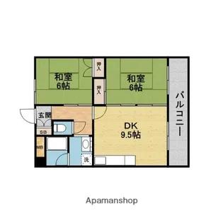 宏栄ハイツ【2階】の間取り