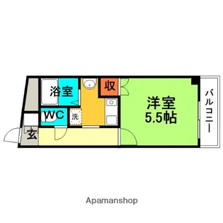 サンワード浜【408号室】の間取り