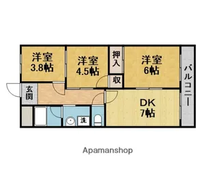 第2尾形マンション【1階】の間取り