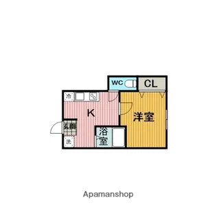 庄内ハイツB棟【101号室】の間取り