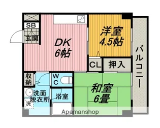 アメニティ豊中【2階】の間取り