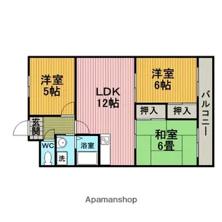 メゾン稲津【106号室】の間取り