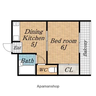 服部マンション【307号室】の間取り