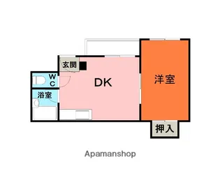 シャトル桜塚【205号室】の間取り